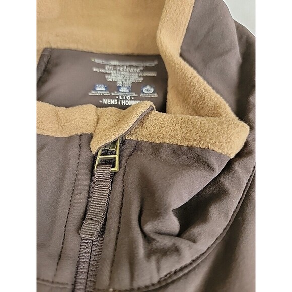 Exofficio Vest Mens L Brown Full Zip Pockets Wool Blend Outdoor Hiking Dad EUC - Picture 3 of 14
